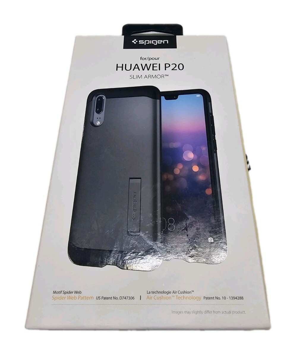 Spigen Slim Armor Case for Huawei P20 Gunmetal Black Kickstand L21CS24015